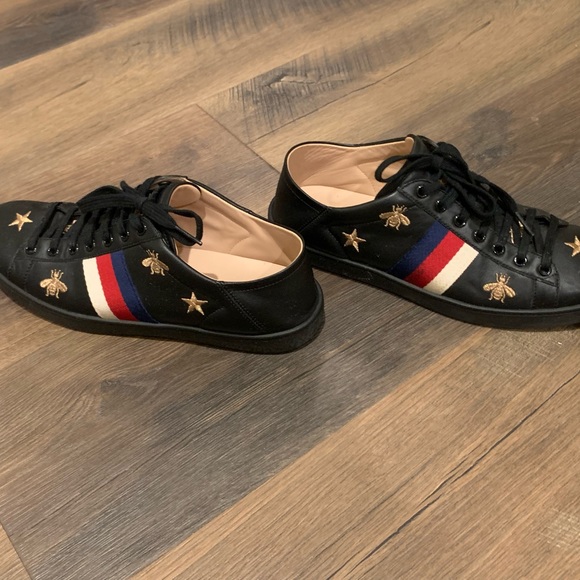 Gucci Ace Sneaker Bees and Stars - Picture 4 of 7